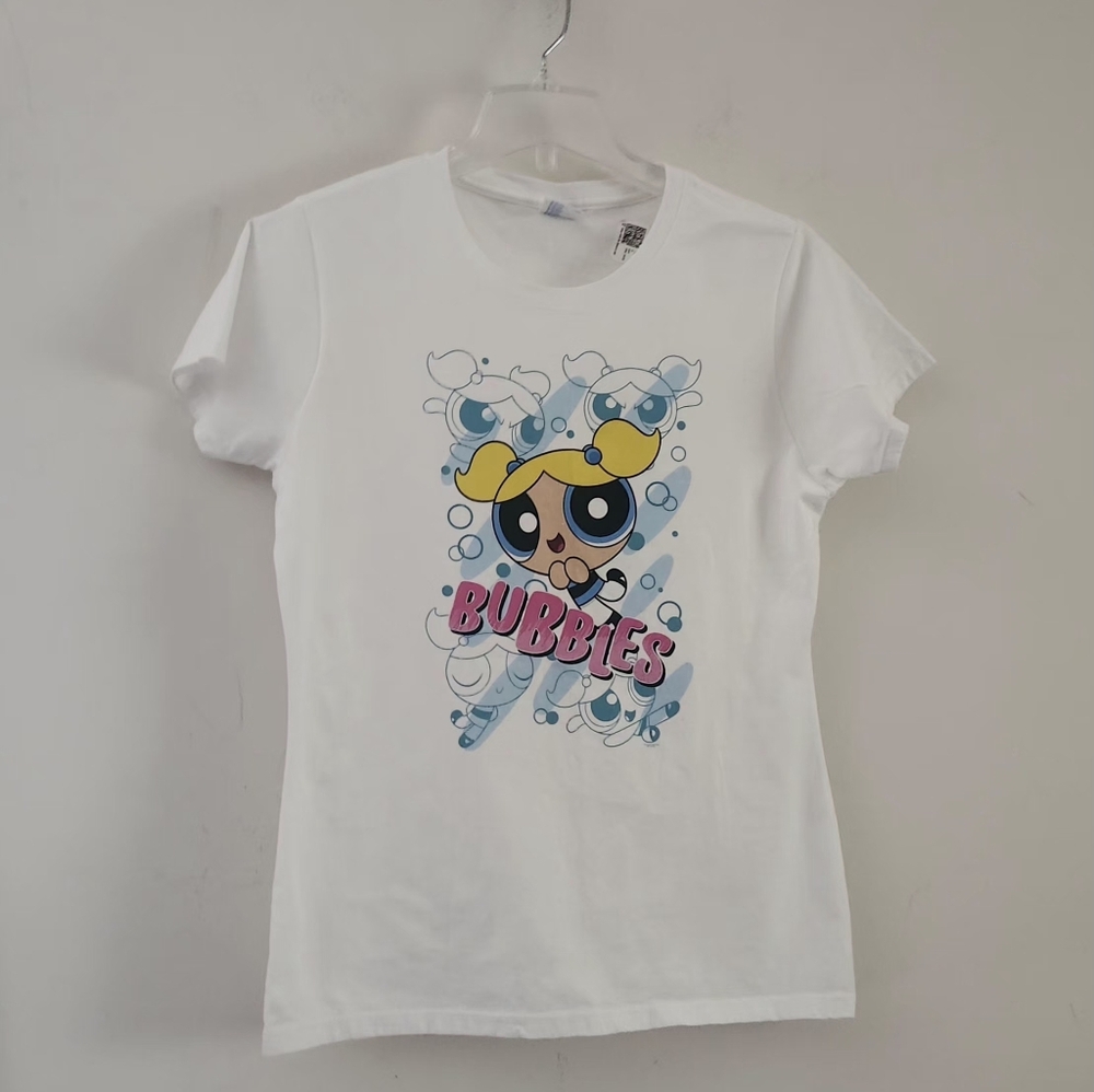 Powerpuff Girls Crewneck Short Sleeve Graphic T-Shirt Size:M Color: White/ Multi